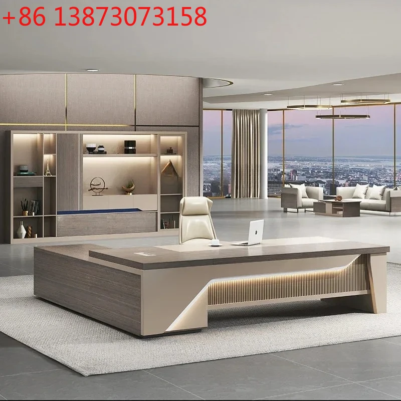 

Офисный светильник, роскошный стол и стул для босса, комбинированный стол для менеджера, исполнительный стол