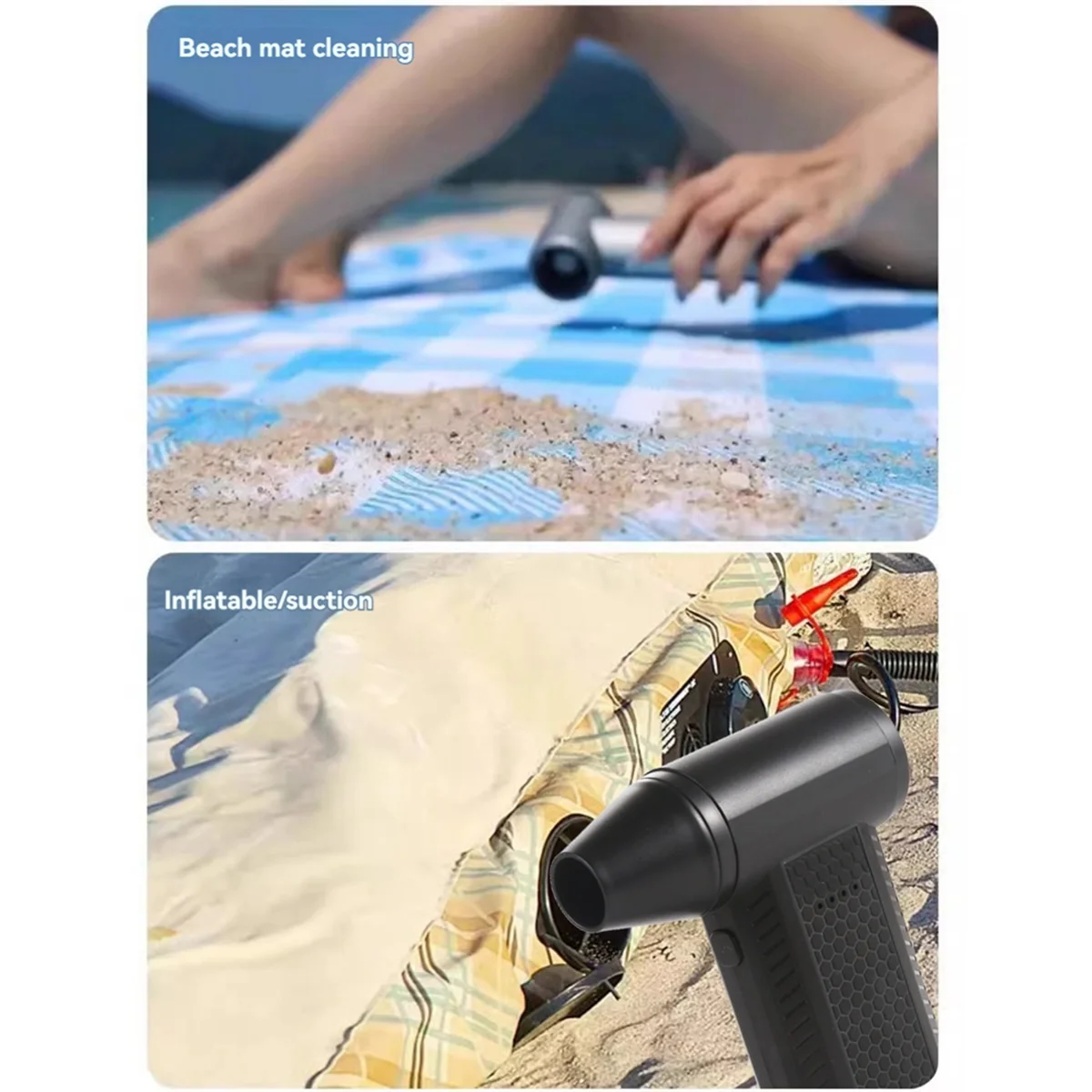 GOB-oMini Turbo Jet Fan Portable Handhold Air Duster 4 Levels Adjustable for Keyboard and Car Cleaning Hair Dry