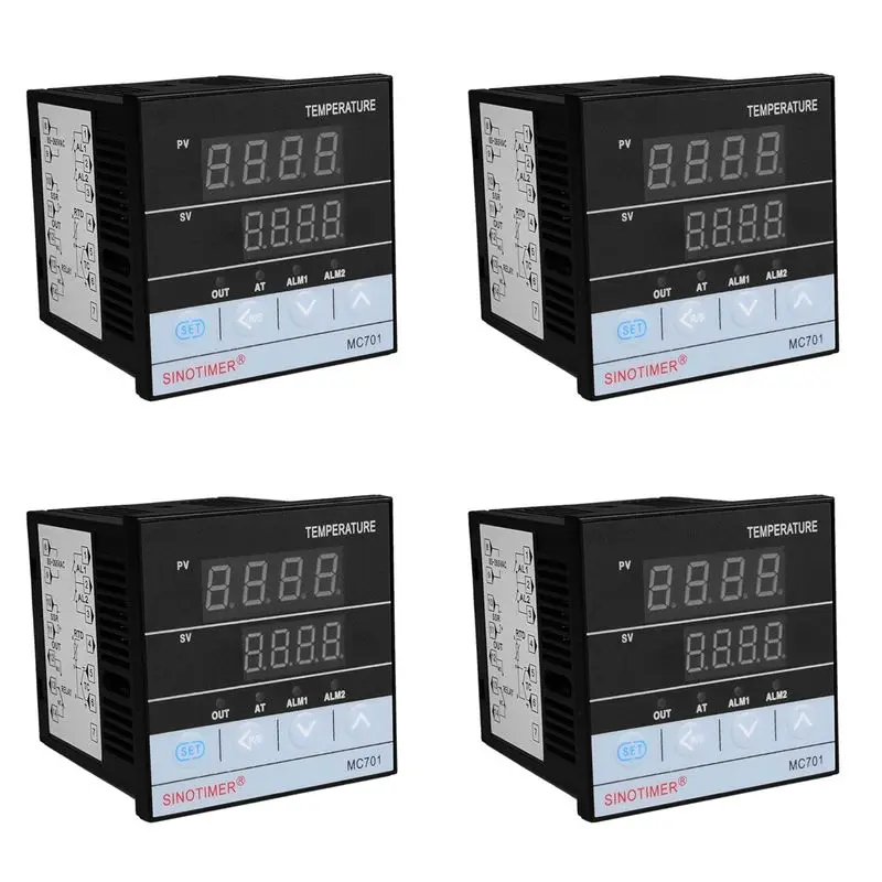 4x-sinotimer-mc701-digital-pid-temperature-controller-waterproof-k-type-pt100-sensor-input-relay-ssr-output