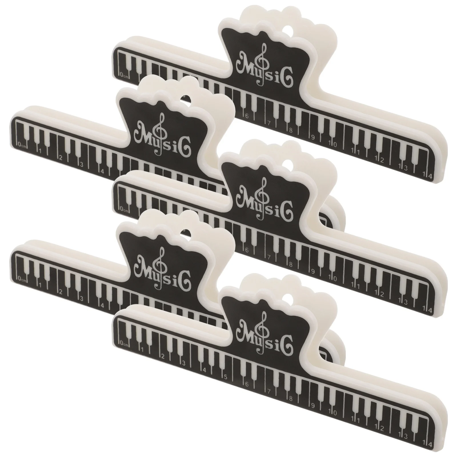 

5Pcs Sheet Music Clip Sturdy Trustworthy Accessory Multi Jobs Lightweight Portable Design Sheet Music Holder Clip