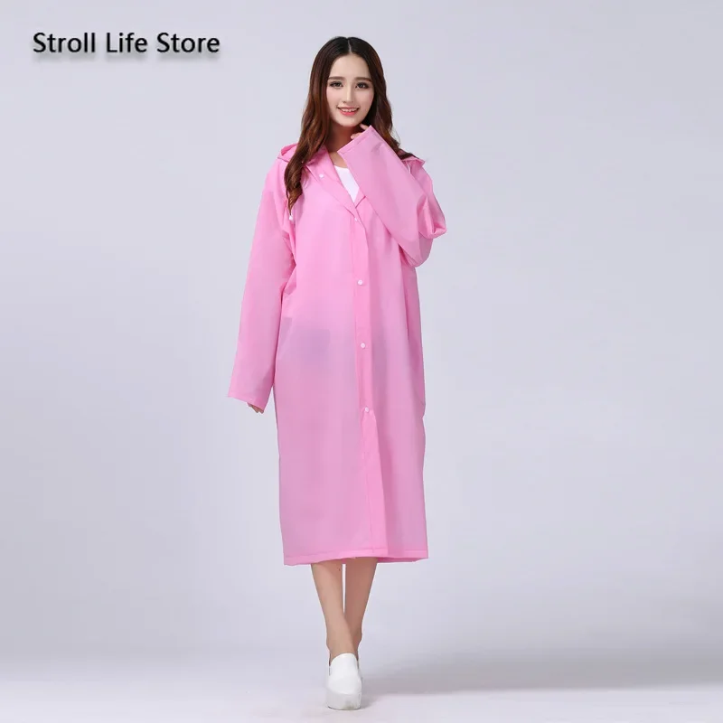 Outdoor Adult Raincoat Women Yellow Translucent Plastic Suit Rain Poncho Clear Rain Coat Waterproof Gabardina Mujer Rain Gear