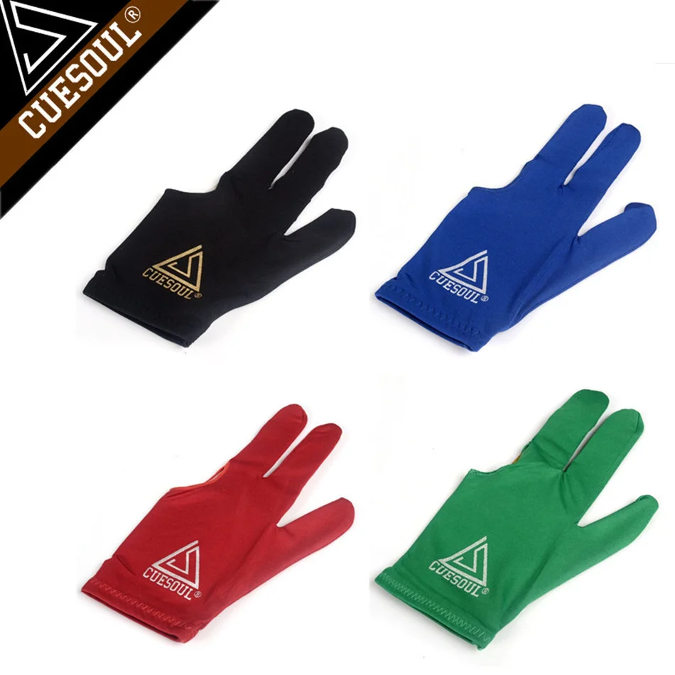 Cuesoul 3 Finger Billard Snooker Handschuhe Pool Queue Handschuhe Links Hand