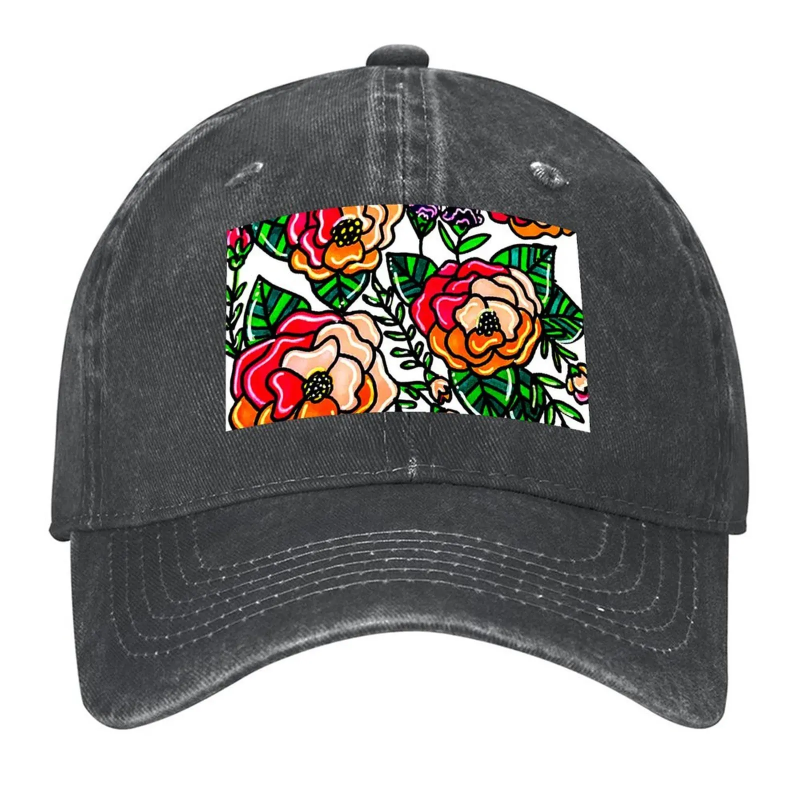 

Roses - Pink and orange Baseball Cap fishing caps man Luxury Man Hat Fashion Beach Thermal Visor Girl'S Hats Men's