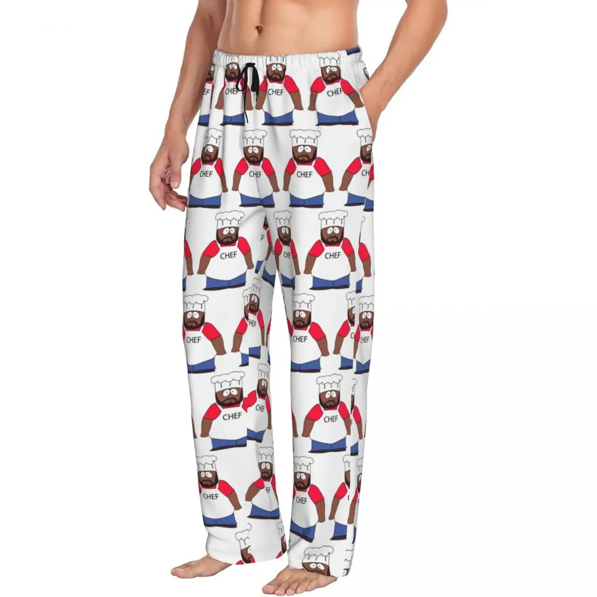 

Custom Chef Southpark Men Pajama Pants Lounge Sleep Sleepwear Bottoms with Pockets