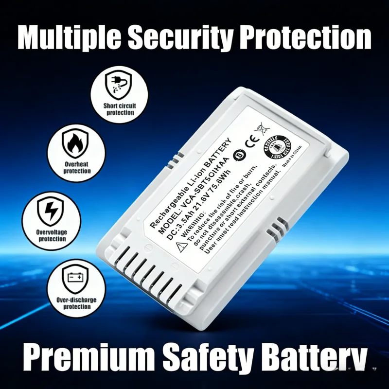 

3500mAh Li-ion Battery for Samsung Jet70 Turbo Jet70 Pro Complete Jet90E Pet Vacuum VCA-SBT90E VS15T7032P4 VS15R8542S1 21.6V