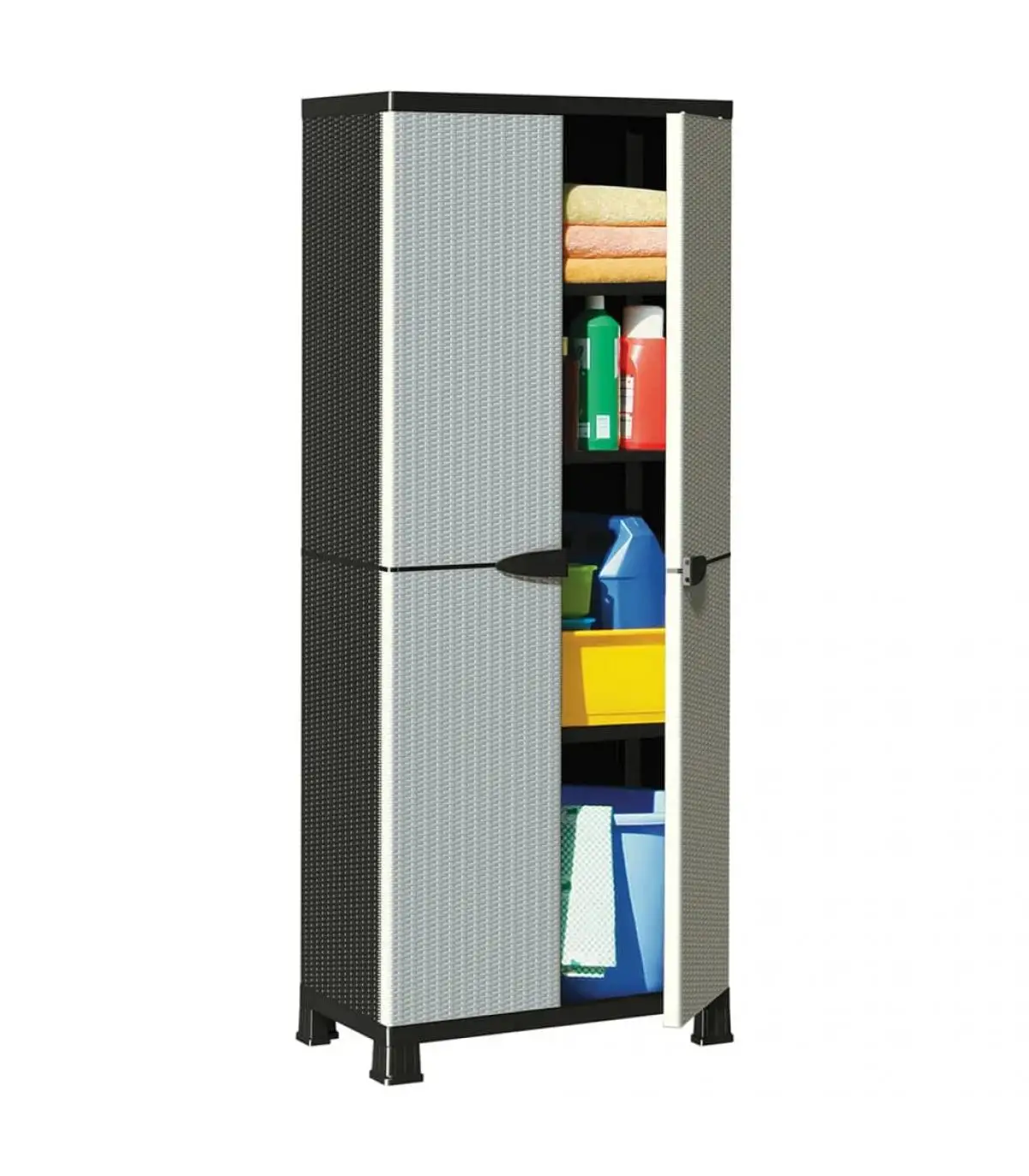 Lockers and storage cabinets plastic cabinet design rattan 68x39x171,5 cm