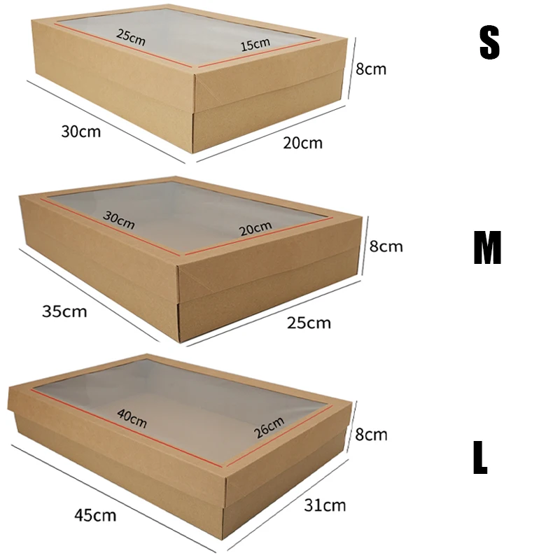 קופסאות עם חלון שקוף