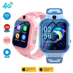 New For Xiaomi 4G Children Smart Watch GPS Track Video Call Camera SOS Waterproof Display Location LBS Tracker Smart Watch Kids