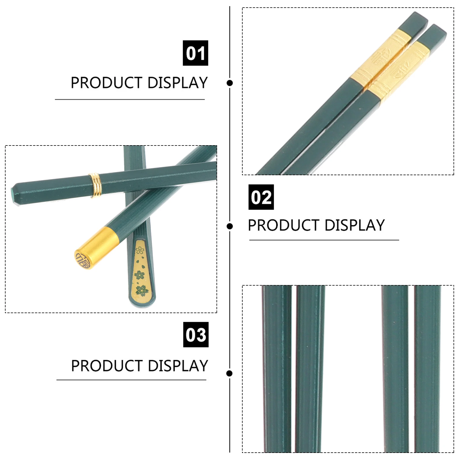 

8pcs Reusable Anti-Slip Fiberglass Chopsticks Japanese Chinese Style Heat Resistant For Family Travel Camping Restaurant