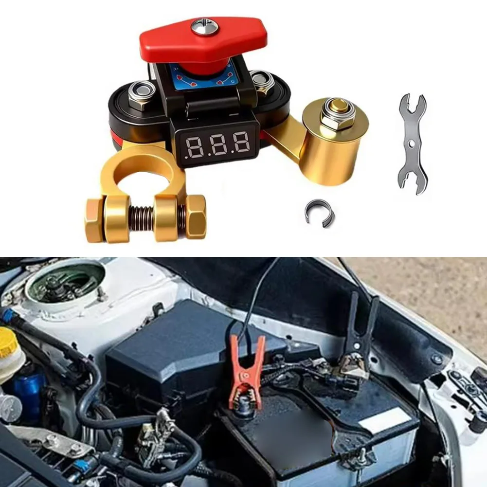Marine Grade Battery Disconnect Switch for 12V 24V Systems Featuring Copper Contacts and Minimal Energy Loss Characteristics