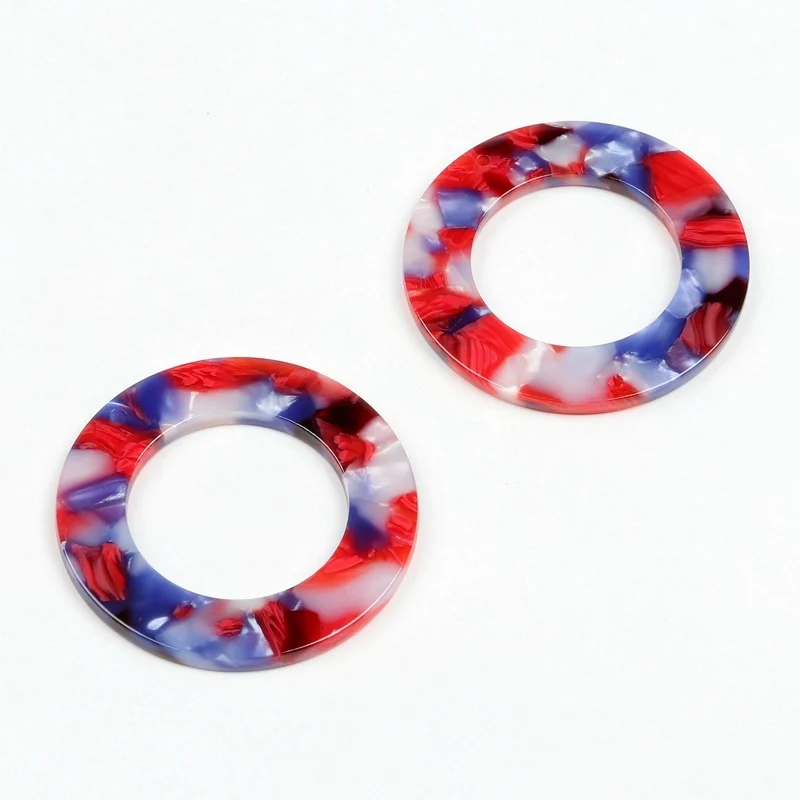 Leopard Print Circle Charm for DIY Jewellery Making