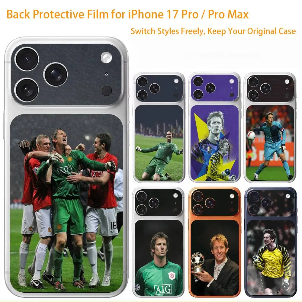 

Goalkeeper E-Edwin van der S-Sar Premium Skin Wrap for iPhone 17 Pro/Max, Back Frame Camera Protective Decal (Not Case)