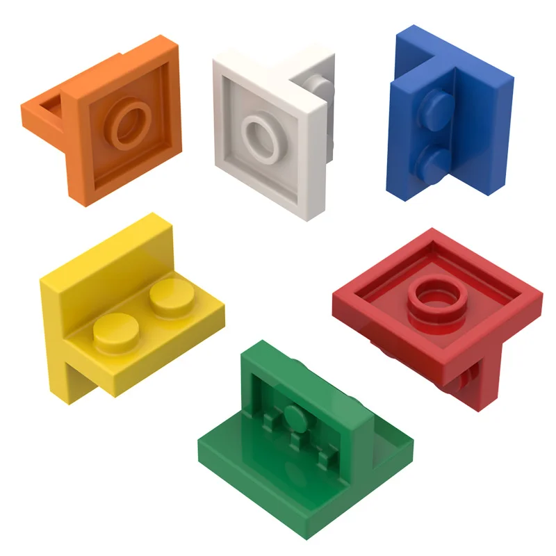 10 Stück 41682 Zentrierte Doppelhalterung Wand 1 x 2-2 x 2 Block Moc Farbzubehör Kompatibel mit Ziegel DIY Kinderspielzeug