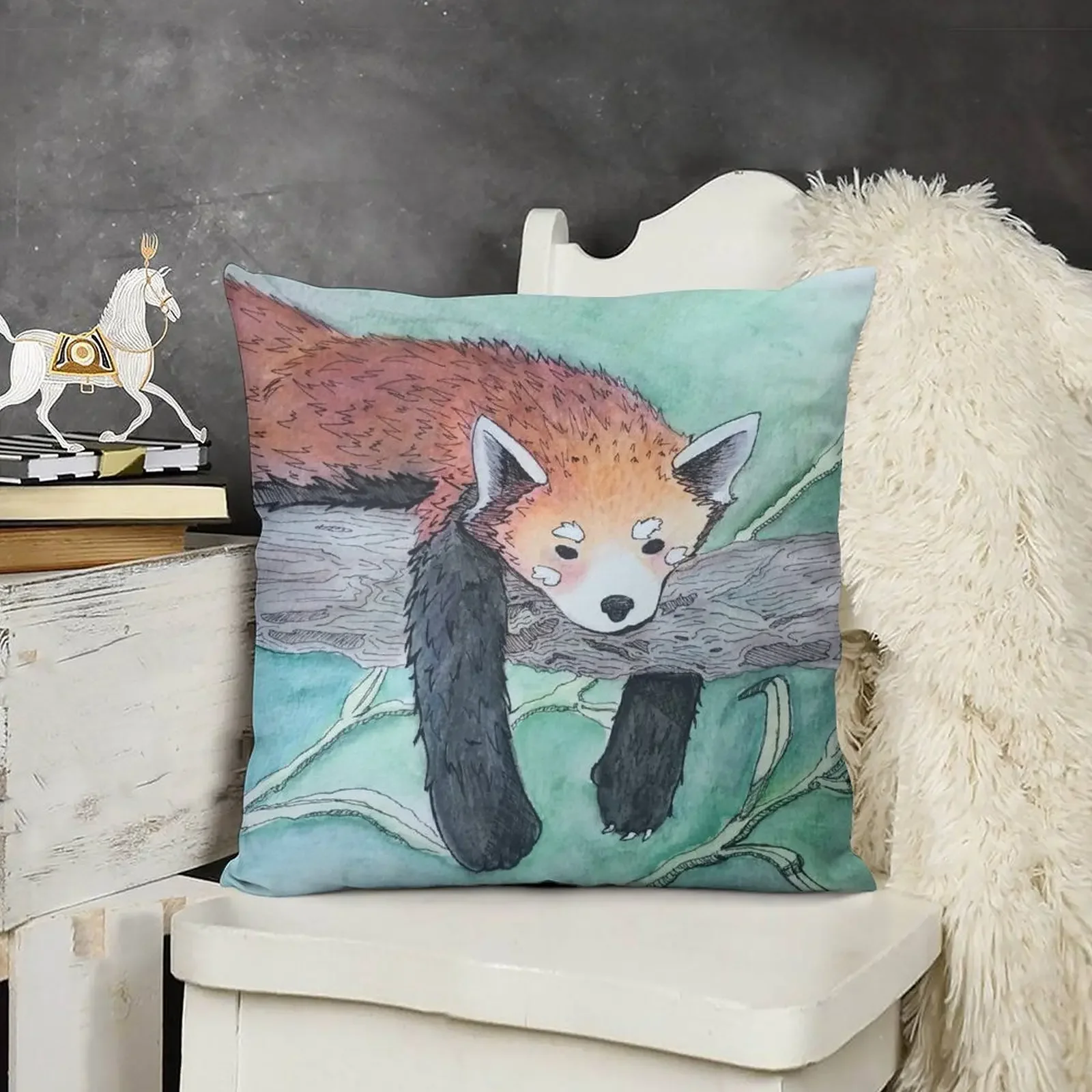 

Red Panda Throw Pillow Cushions For Sofa Decorative Pillow Covers For Sofa pillow