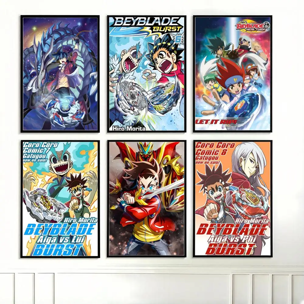 Póster del juego B-Beyblade Burst, carteles modernos, cuadros decorativos para salas de estar, dormitorios y bares