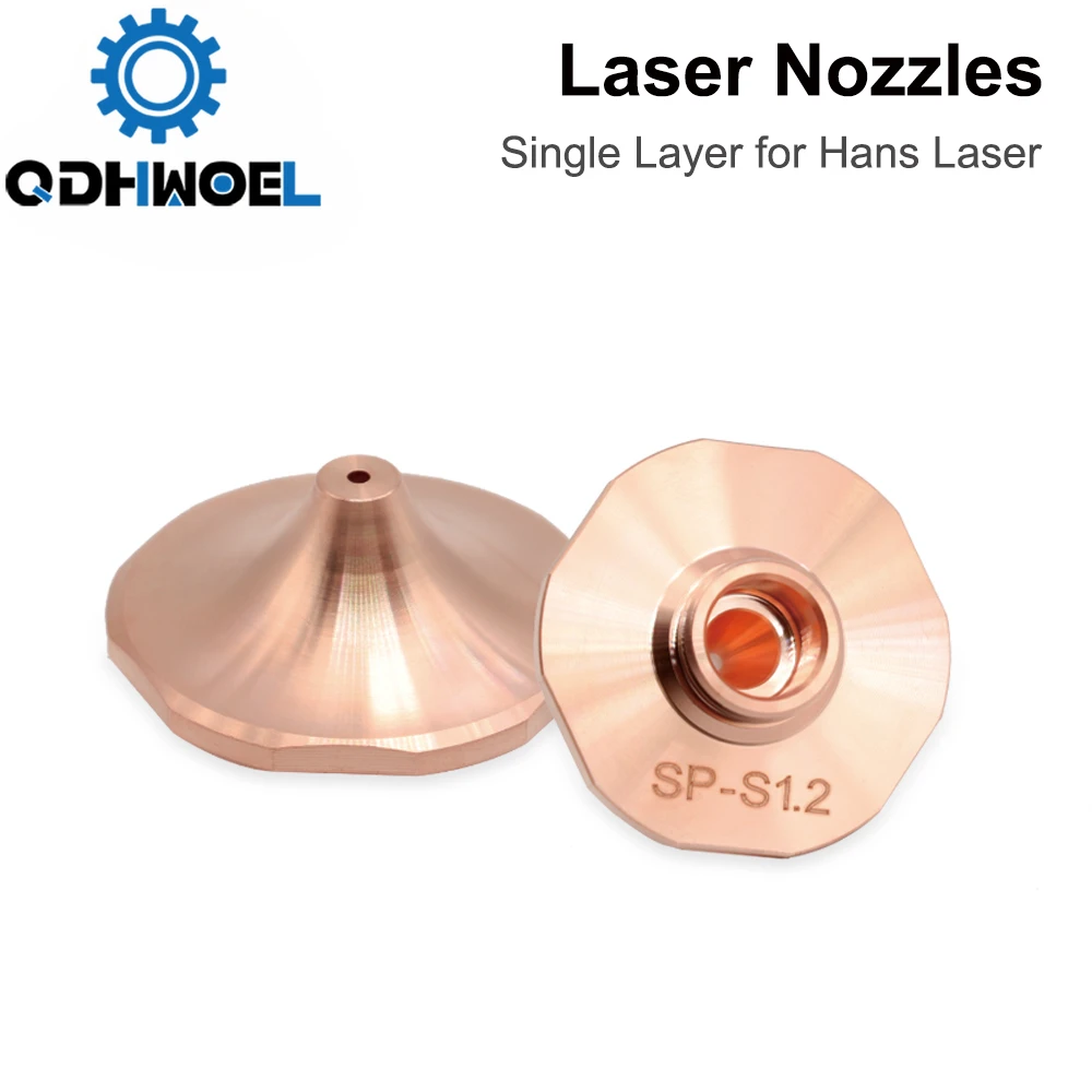 QDHWOEL DaZu SP Laser Nozzles A Type Plum Blossom Edge Single Layer Dia.28mm H15 Caliber 1.6mm&1.8mm for Hans Laser