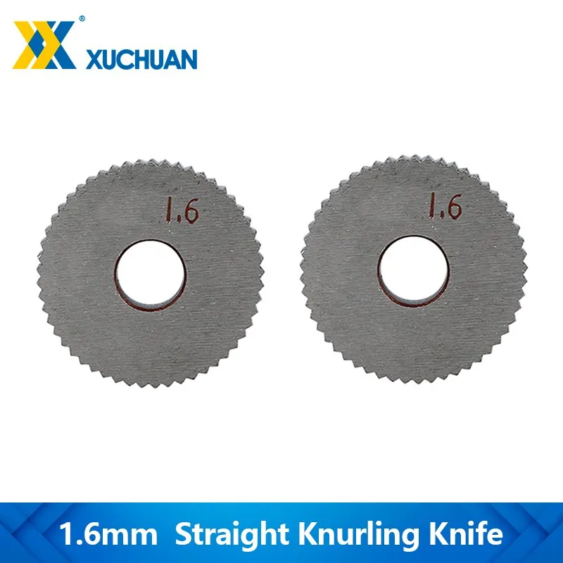 HSS Straight Knurling Knife 1.6mm Inner Hole Embossing Wheel Straight Knurling Wheel Wheel Lathe Knurling Tools