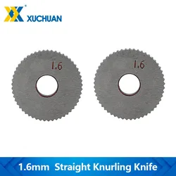 HSS Straight Knurling Knife 1.6mm Inner Hole Embossing Wheel Straight Knurling Wheel Wheel Lathe Knurling Tools