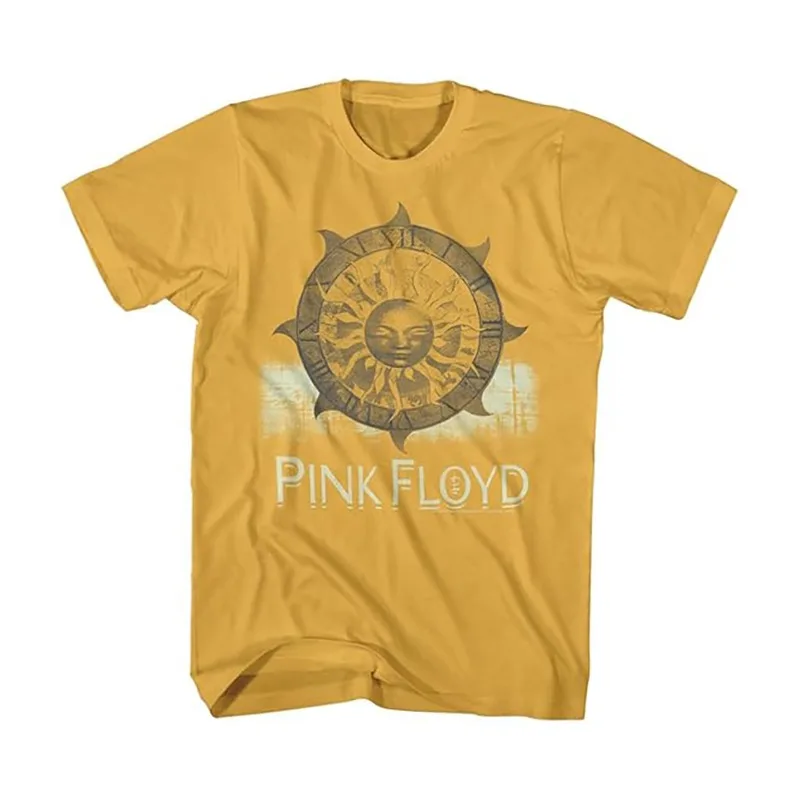 Pink Floyd Band Member Roger Waters' Retro Rock-inspired American-style Loose Short-sleeved T-shirt in Pink Color