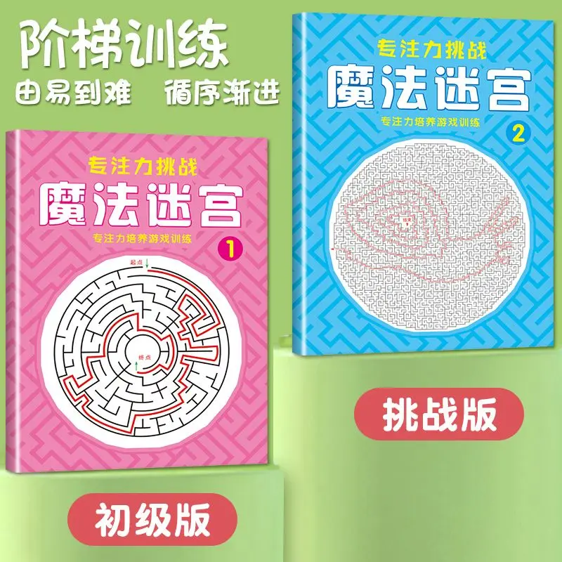 Maze Book High Difficulty Maze Focus Training Thinking Game Training Book Intellectual Development