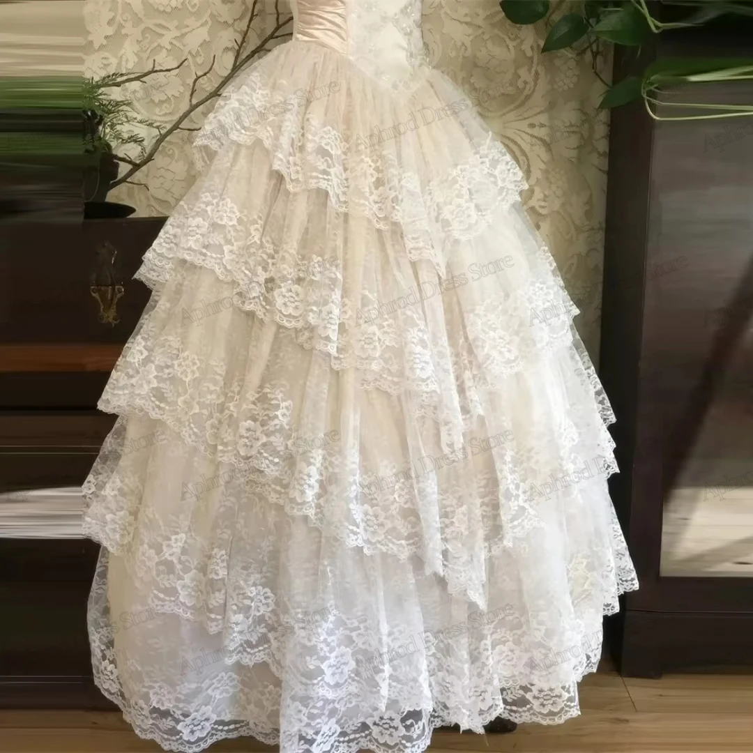 Gorgeous Wedding Dresses A Line Lace Bridal Gowns Princess Robes Strapless Backless Exquisite Vestidos De Novia Customized 2026