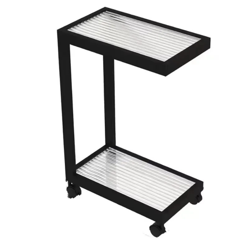 Modern Rectangular Tempered Glass Coffee Table With Sturdy Metal Frame Simple Living Room Center Table Furniture Home Decor