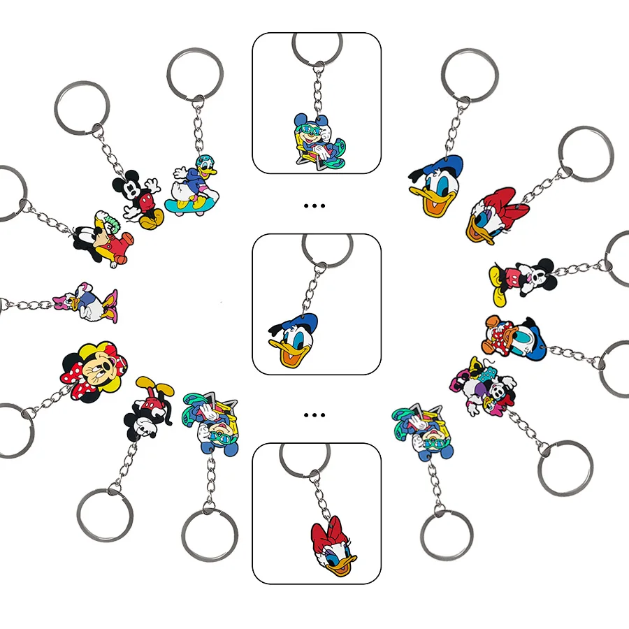 

Disney Mickey and Minne Pendant Keychain Birthday Party Favors Keychain Creative Bag Charm Accessories Christmas Stocking Filler