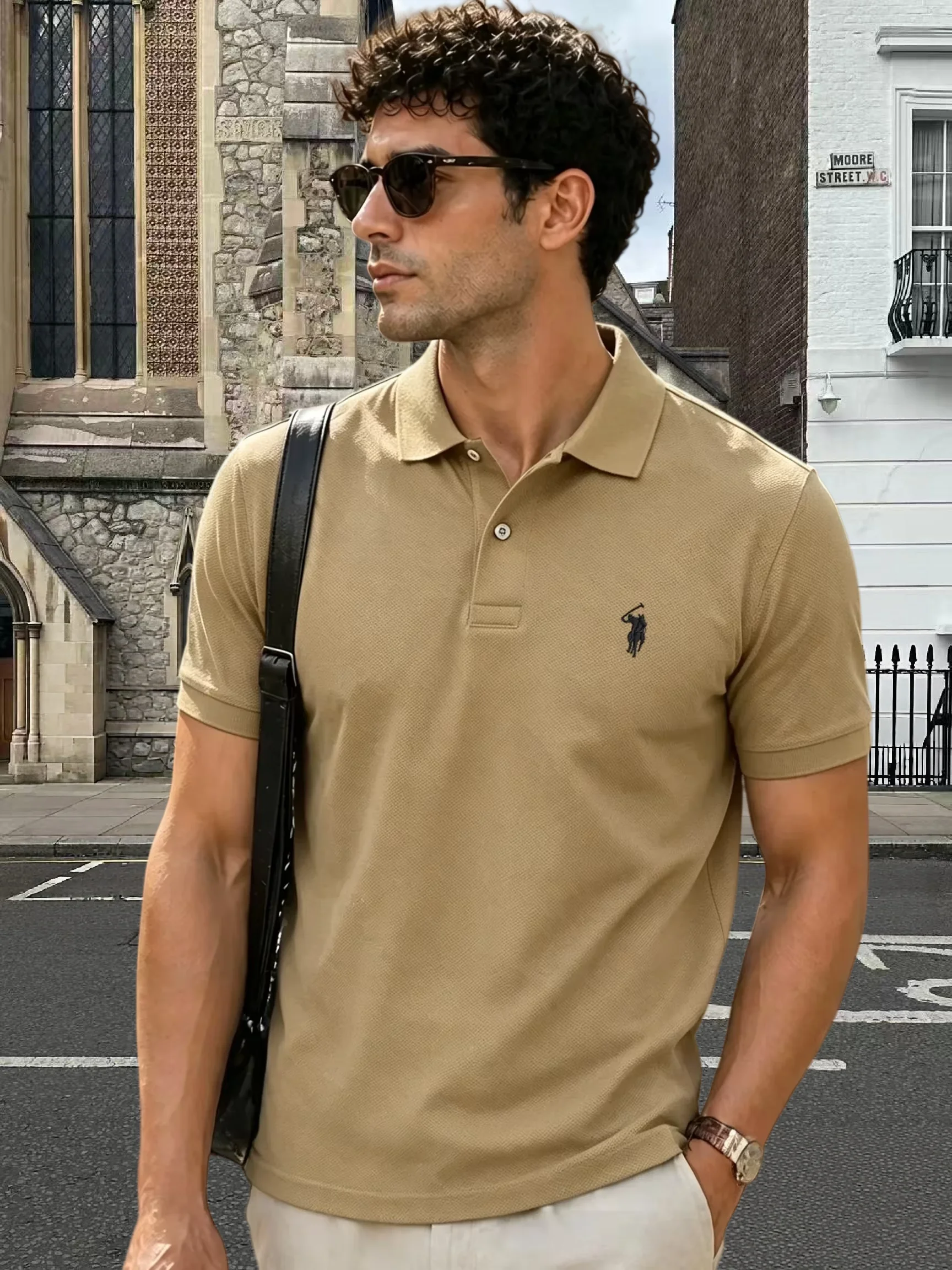 上質コットン100%通気性半袖男性2026年夏定番ポールブラ - Polo Shirt Equestrian のレビューと価格