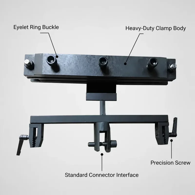 High Strength Safety Net Tensile Testing Fixture Eyelet Ring Buckle Tension Test Clamp Heavy Industrial Testing Tool