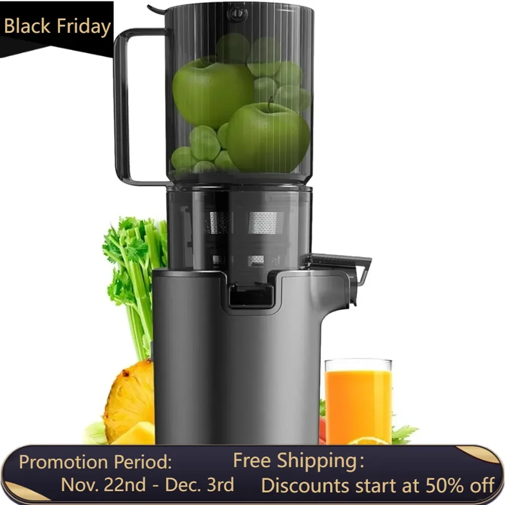 

4.1 inch (104MM) slow speed cold press juicer with ultra wide feed chute, used for pure juicers of vegetables and fruits