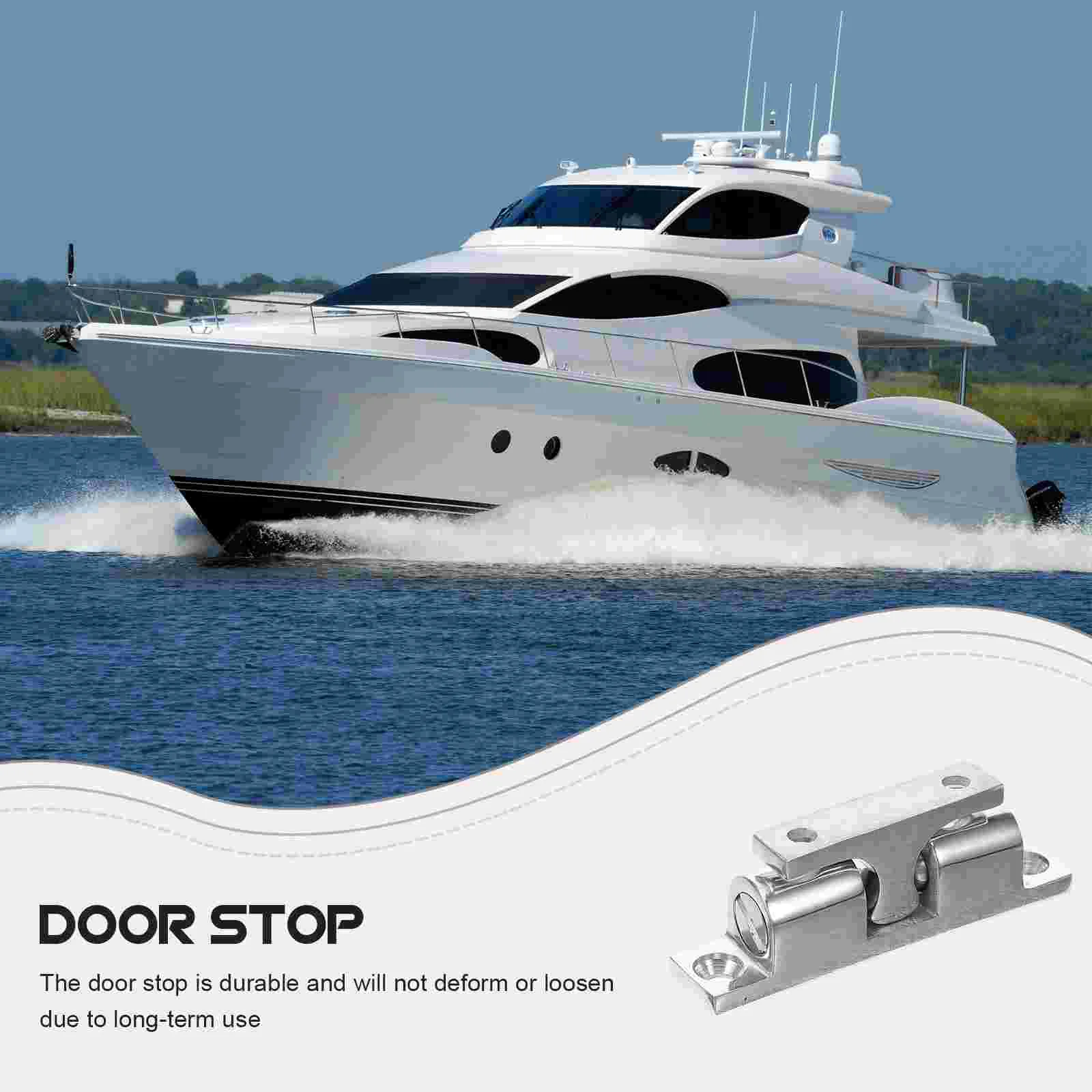 Marine Door Stopper Boat Accessories for Yacht Protection Smooth Sturdy Holder Stainless Steel