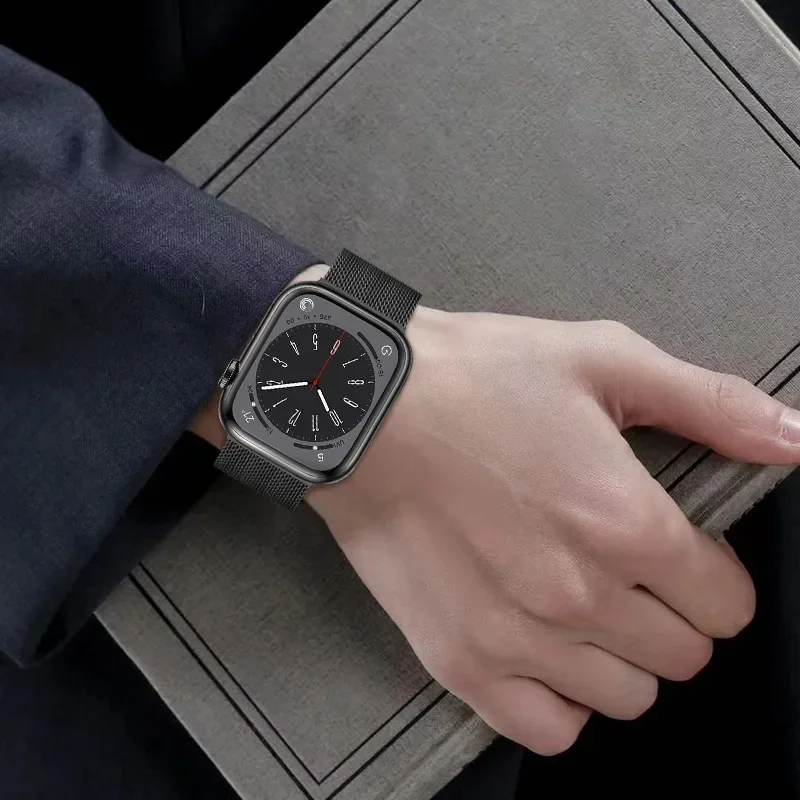 Milanese Loop Strap For Apple Watch Band Series 11 10 46mm 42mm 45mm 49mm 41mm 38/44 mm Bracelet iwatch 9 8 7 6 5 SE3 Ultra 2 3