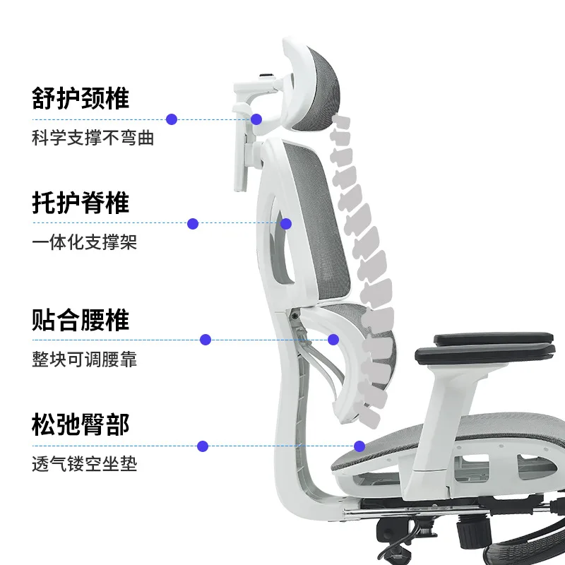 Ergonomic chair, computer office chair, comfortable and sedentary at home