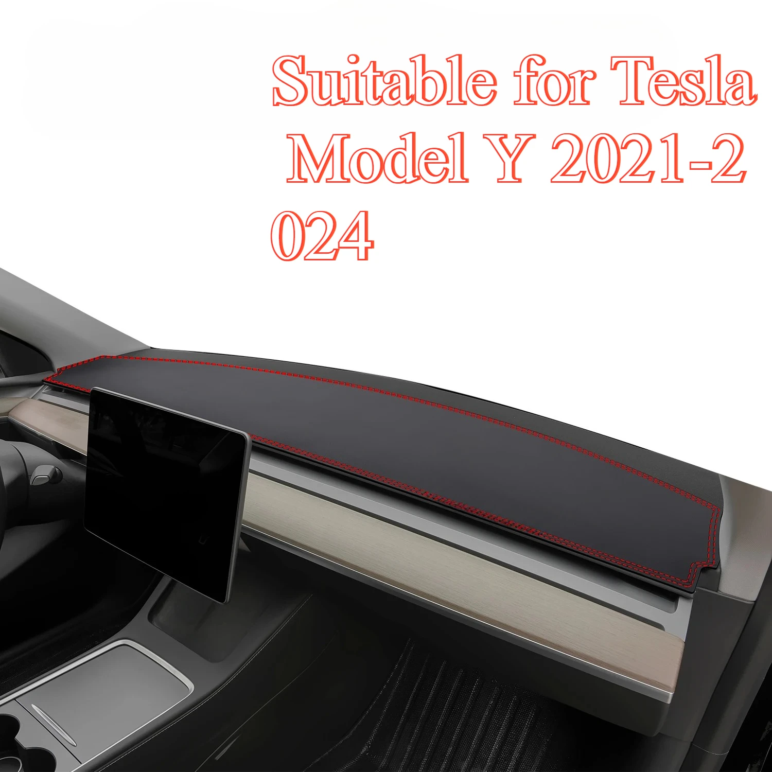 

Car Dashboard Mat for Tesla MODEL Y 2021-2024 Light Blocking Pad Center Console Dash Mat Sunshield Protector