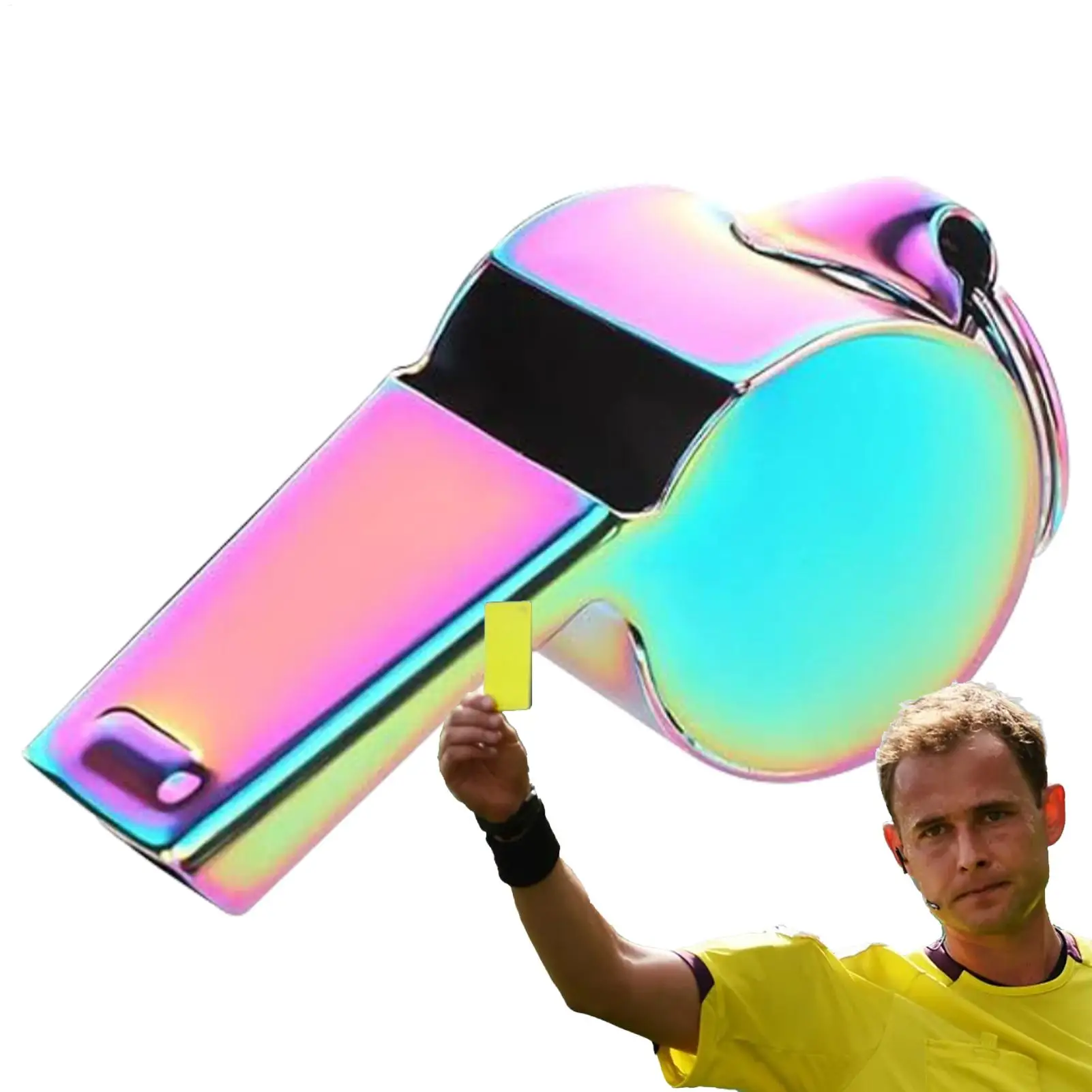 

Свистки для спорта Свистки из нержавеющей стали со шнурком для тренеров Товары для улицы с громким четким звуком для судьи