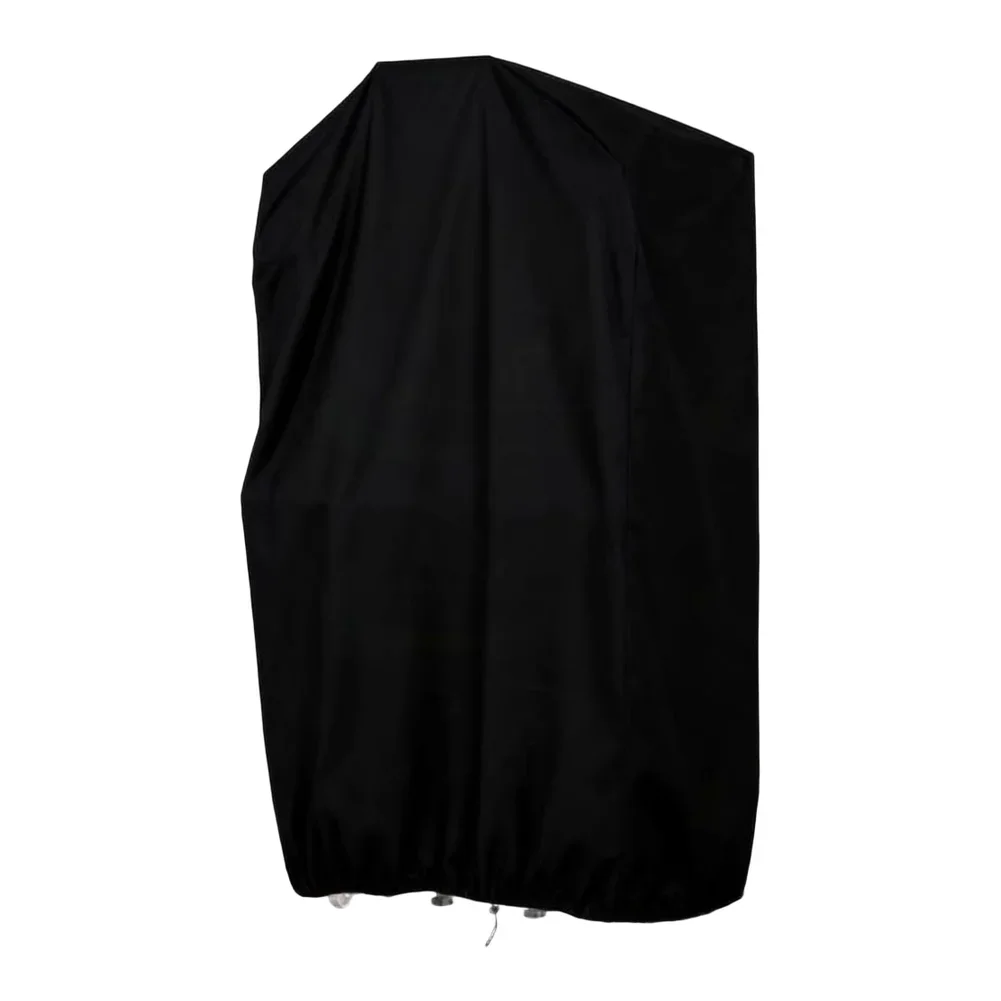 Black Oxford Cloth Pilates Reformer Cover with Drawstring Fastening Waterproof Dustproof Sun Protection 71L 56W 145H CM