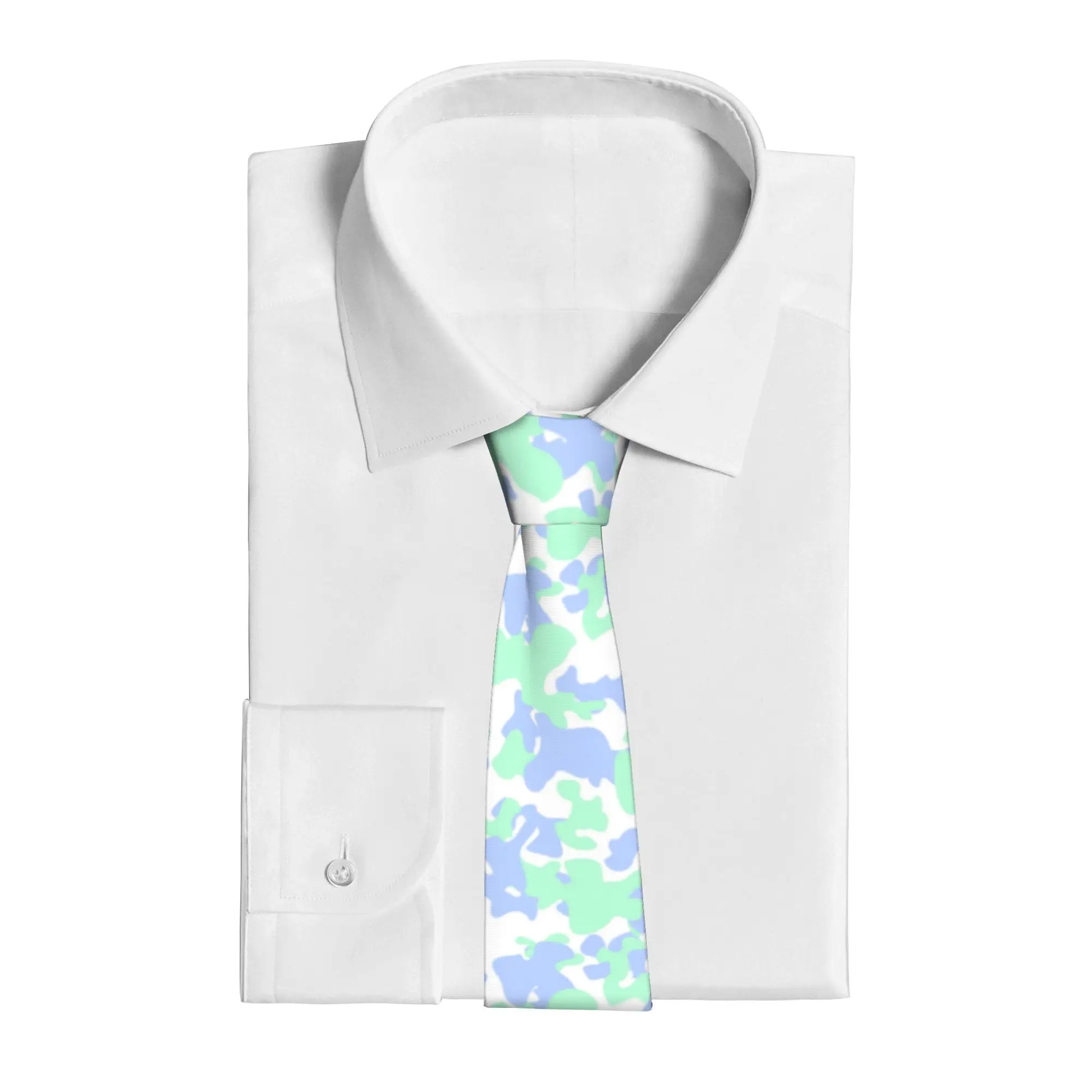 Camo Camouflage Neckties Men Women 8 cm Sea Texture Neck Tie for Mens Fashion Classic Daily Wear Gravatas Wedding Office