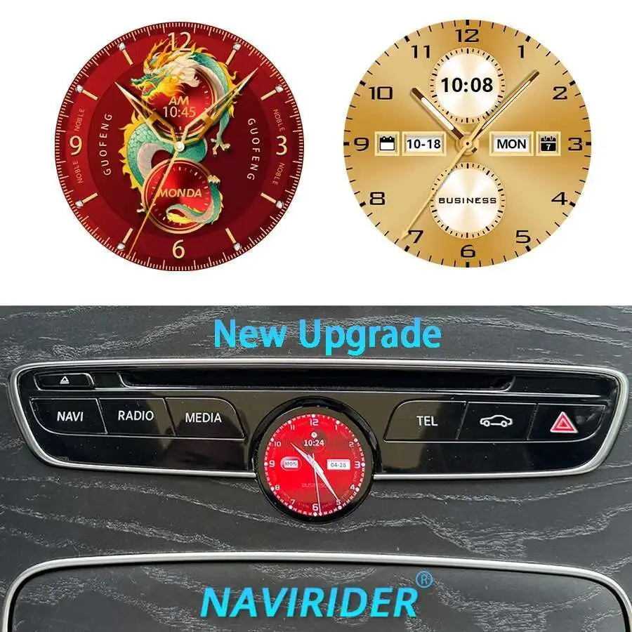 Новое обновление ЖК-дисплея, автомобильный секундомер, умные часы для Mercedes Benz C Class CLS W205 W222 W213, внутренний центральный компас, электронный счетчик