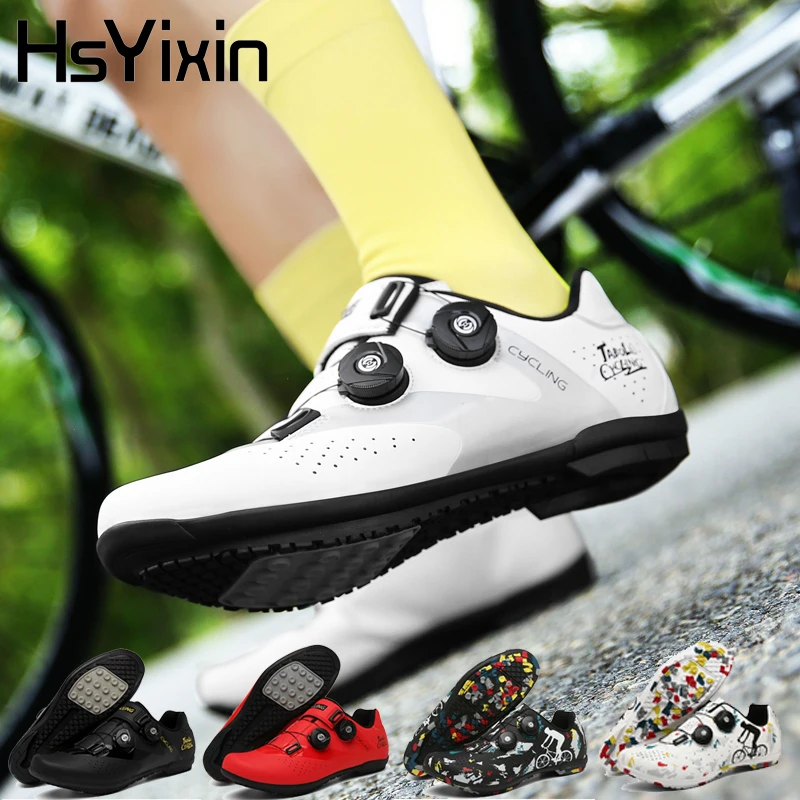 

Cycling Shoes Mountain Flat Bike Sneakers Men Women's Casual Flat Slip-on Bike Shoes Non-slip Rubber Sole Bike Training Shoes