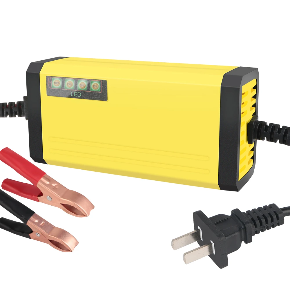 US Plug 12V 2A Car Battery Charger 220V Power Puls Repair Charger Moto Truck Battery Charger Wet Dry Lead Acid Battery