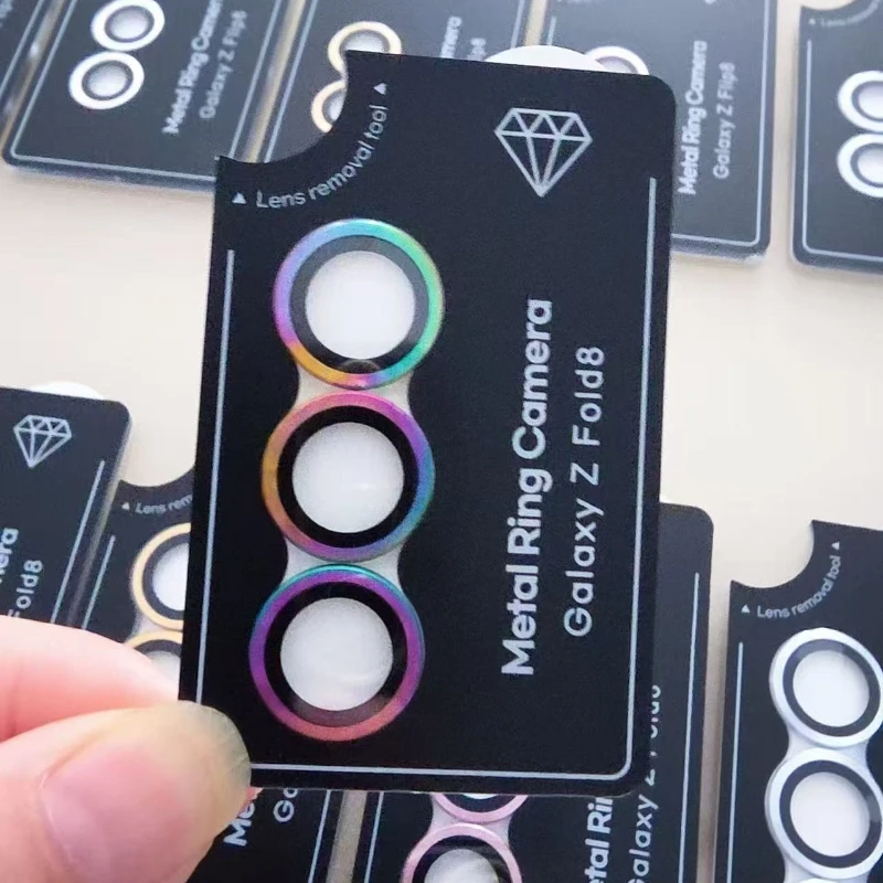 9H Lens Protection for Samsung Galaxy Z Fold 8 Flip 8 7 6 Fold 7  6 5 Camera Lens Protector HD Glass Full Cover Metal Lens Ring