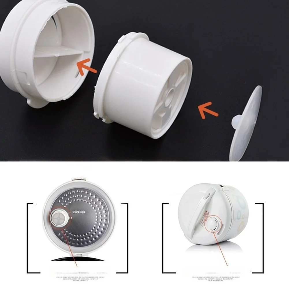 Replacement For exhaust Valve for Electric Rice Cooker PP Plastic Steam Vent for Pressure Regulation and Leak Prevention