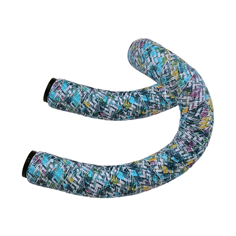 Rennrad-Lenkerband EVA/PU Anti-Rutsch-Stoßdämpfendes Lenkerband mit Lenkerendstopfen Fahrradband – Detail 10