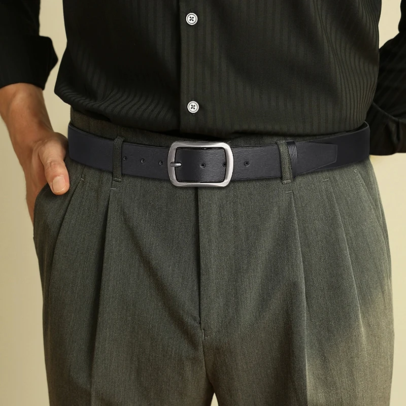 Neue Mode Herren Metall Dornschließe Gürtel Freizeit Business Zubehör Designer Gürtel für Jeans Hüftgurt Plus Größe, für ideales Geschenk – Detail 2