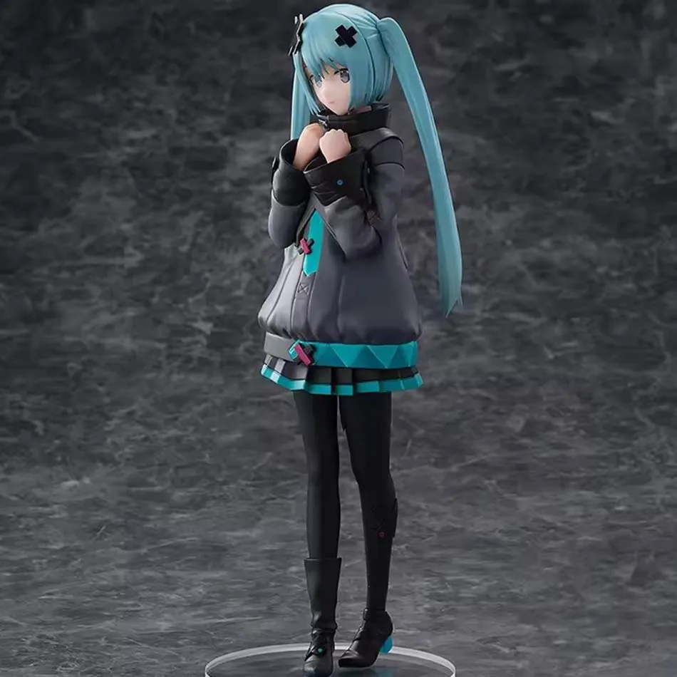 New Hot sold Hatsune Miku Desktop Cute Action FigureNeko T-Shirt Ver. Anime Figurine Kawaii Girl Model Toy Gift view 4