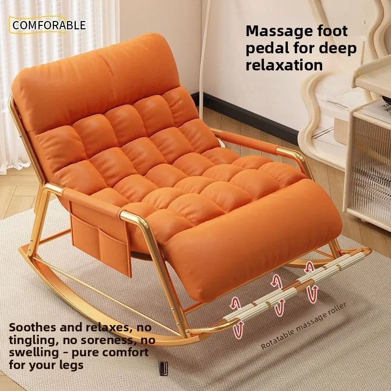 Enlarged balcony dual-purpose rocking chair, double rocking chair, home, comfortable chair for both sitting and lying down