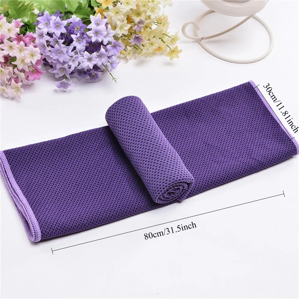 Cooling Towel Instant Relief Microfiber Cool Towels Chilling Neck Wrap Ice Cold Rags for Sports Fitness Camping Cycling Hiking image 4