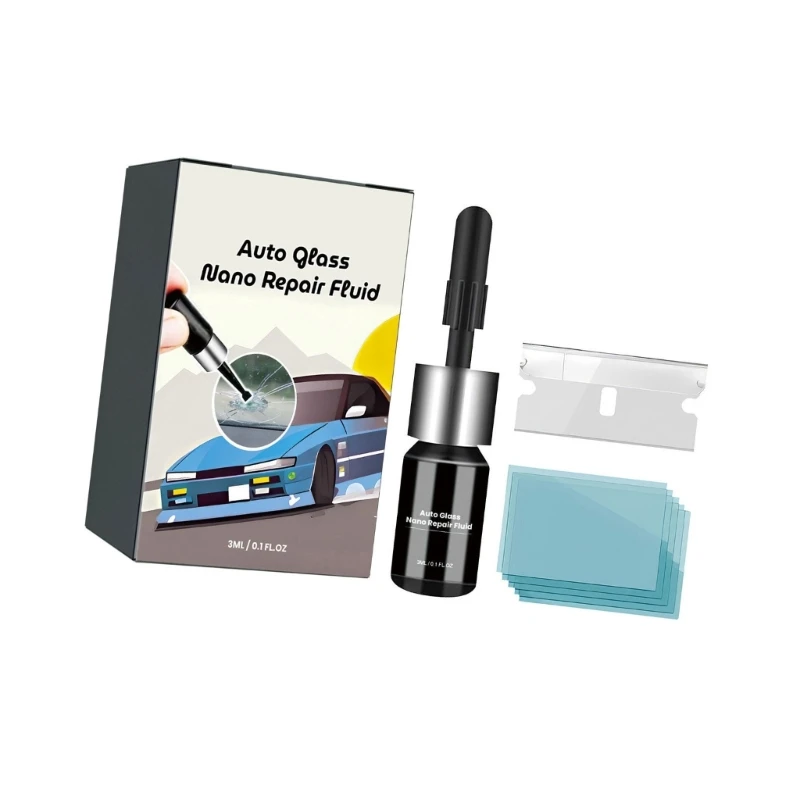 30ml Auto Glass Nanos Repair Fluid Coche Parabrisas Reparación grietas Removedor rayones