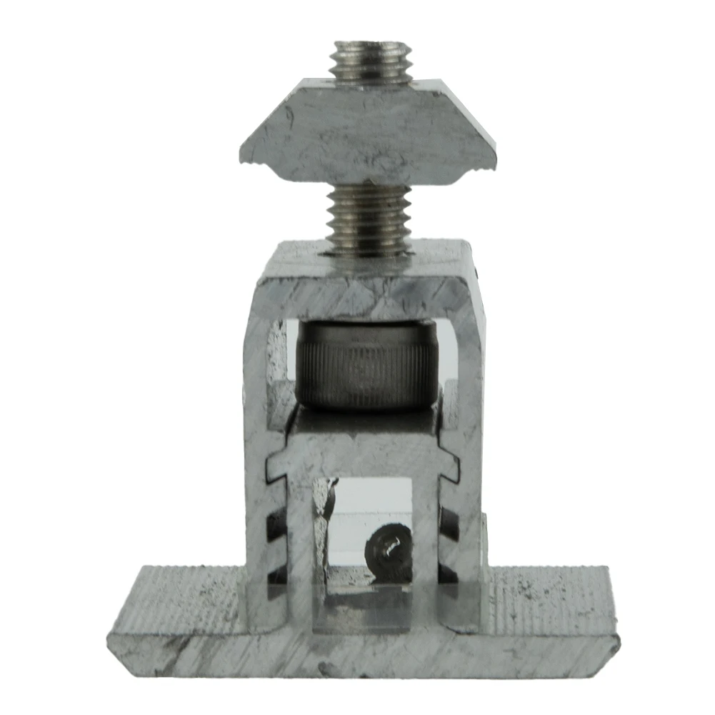 마운팅 브래킷 태양광 패널 RV 실버 태양광 브래킷 부품 하우스 밀 마감 태양광 알루미늄 합금 아노다이징