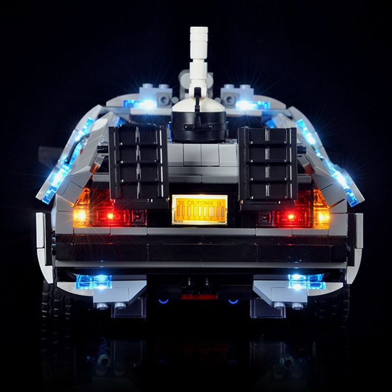 IN STOCK DIY LED Light Set For LEGO 10300 Compatible With DeLorean DMC 12 Back to the Future Time Machine Building Blocks Bricks